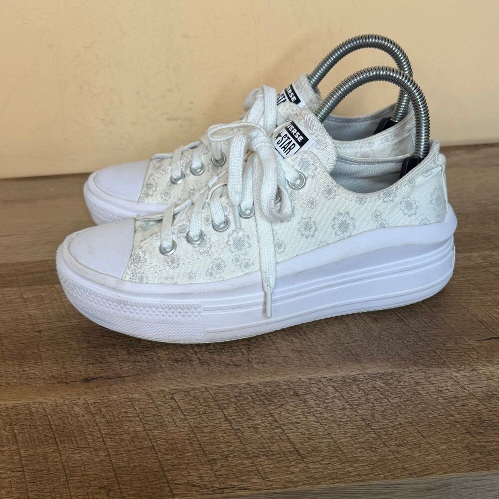 Converse Chuck Taylor All Star Move OX Floral platform Shoes Womens Size 7